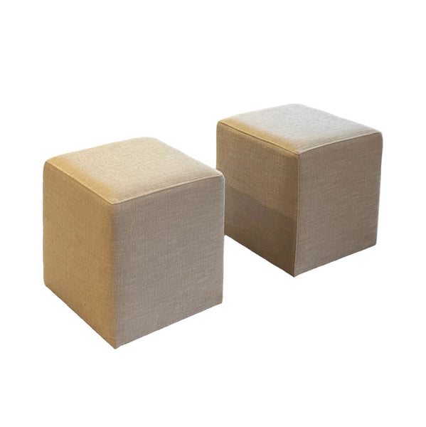 Glacial Ice Poufs (set of 2)