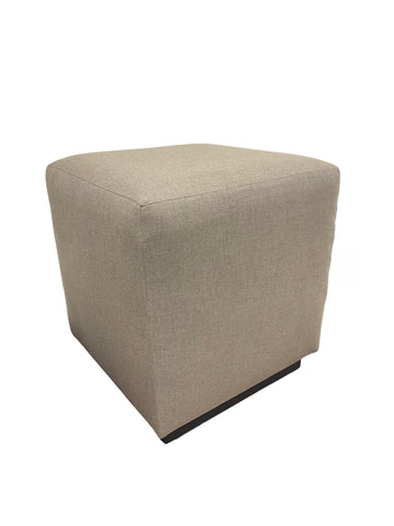 Brown cubed ottoman (set of 2)