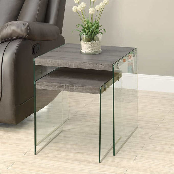 Cosmos Nesting Glass Table Set